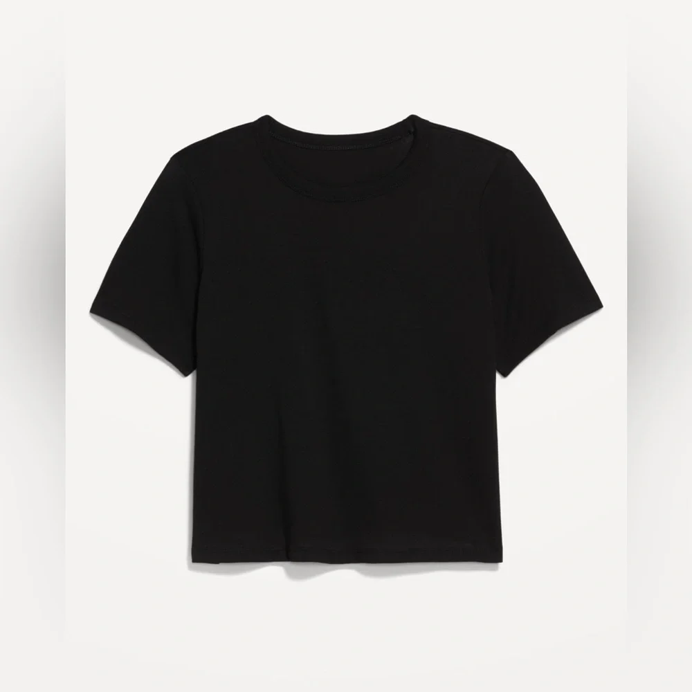 🆕 RESERVED EB Old Navy Women's EveryWear Crop Cropped Short Sleeve T-Shirt 2X - Picture 5 of 15